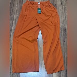 HALARA Wide Leg Trousers in Burnt Orange